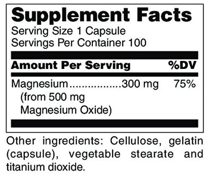 Douglas Laboratories Magnesium Oxide 100 Capsules | Supports Normal Heart Function & Bone Formation*