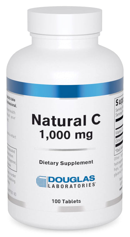 Douglas Laboratories Natural C 1000 mg - Vitamin C for Skin, Blood Vessels, Joints | 100 Tablets