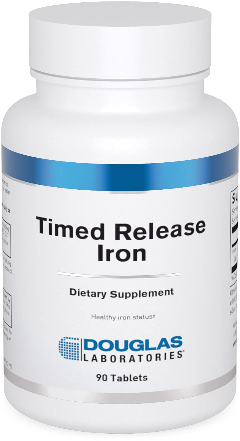 Douglas Laboratories Timed Released Iron | Carbonyl Iron to Support Energy Production, Hormones, and Neurological Health* | 90 Tablets