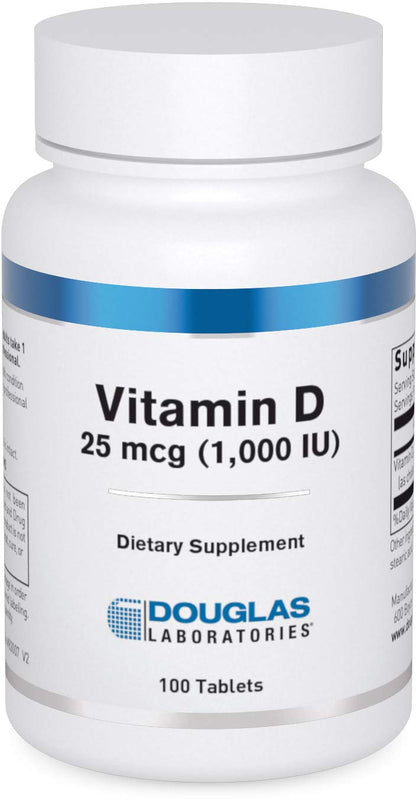 Douglas Laboratories Vitamin D3 1000 IU | Immune & Bone Health | 100 Tablets