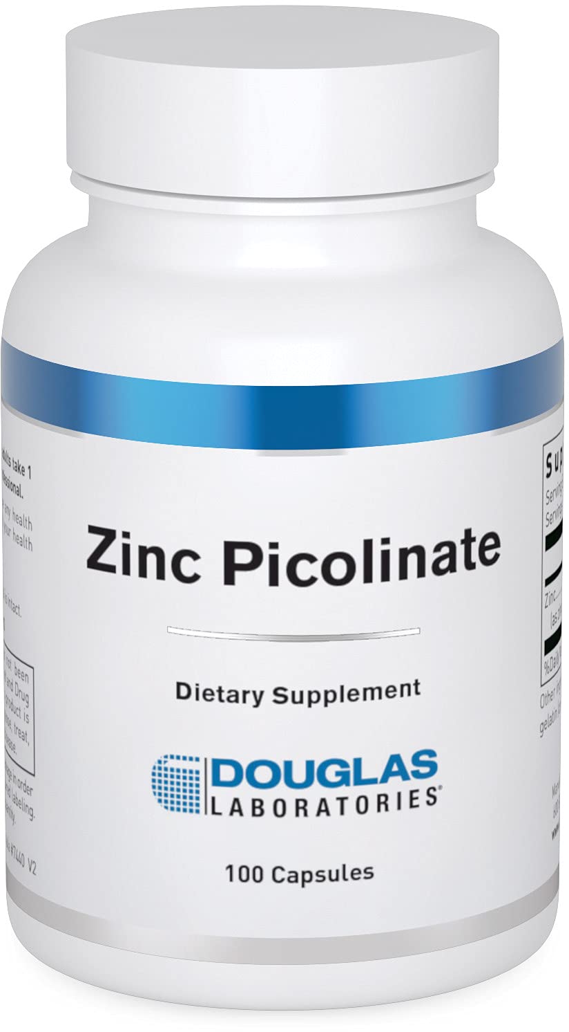 Douglas Laboratories Zinc Picolinate 50 mg – Immune Support & Skin Health | 100 Capsules