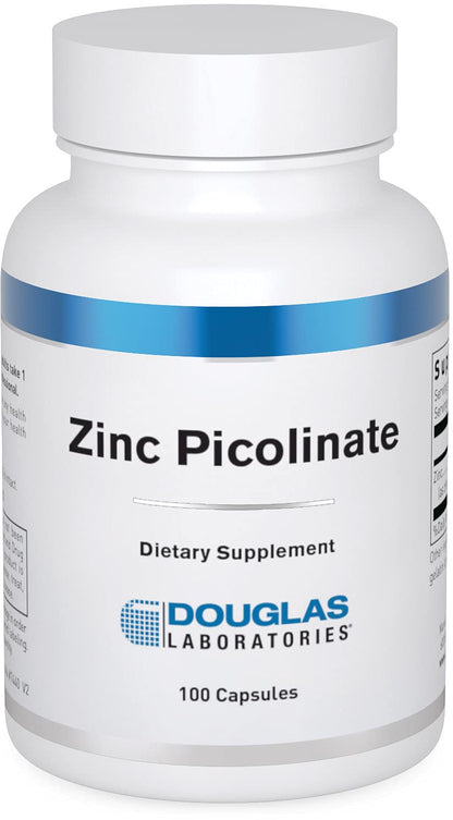 Douglas Laboratories Zinc Picolinate 50 mg – Immune Support & Skin Health | 100 Capsules