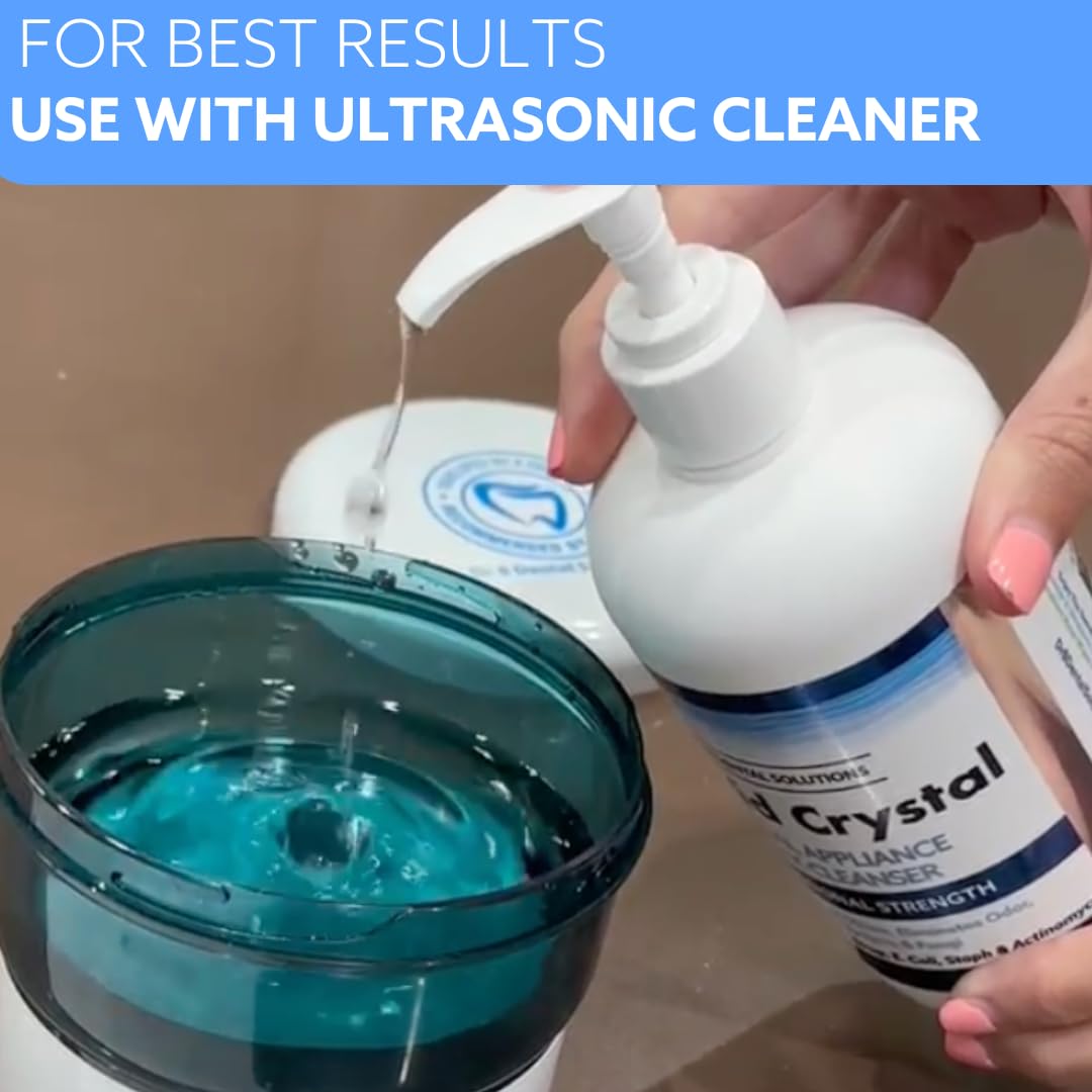 Dr. B Dental Solutions Liquid Crystal Soak Cleanser – For Dentures, Aligners, Night Guards