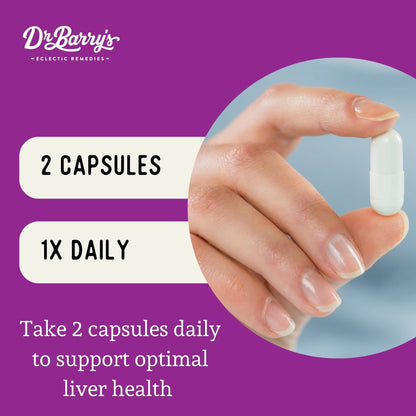 Dr. Barry's Total Liver Supplement – Milk Thistle, Artichoke & Dandelion Root | 60 Capsules