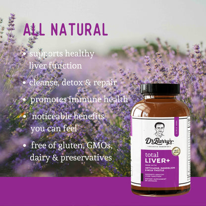Dr. Barry's Total Liver Supplement – Milk Thistle, Artichoke & Dandelion Root | 60 Capsules