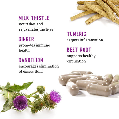 Dr. Barry's Total Liver Supplement – Milk Thistle, Artichoke & Dandelion Root | 60 Capsules