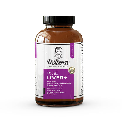Dr. Barry's Total Liver Supplement – Milk Thistle, Artichoke & Dandelion Root | 60 Capsules