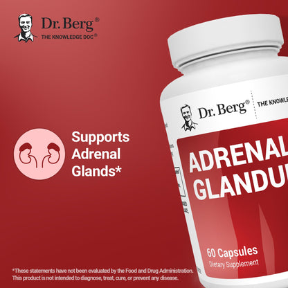 Dr. Berg Adrenal Glandular - Adrenal Support, 60 Capsules