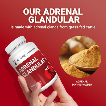 Dr. Berg Adrenal Glandular - Adrenal Support, 60 Capsules