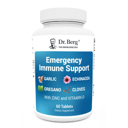 Dr. Berg Immune Support with Echinacea | Vitamin D 2000 IU & Zinc 10 mg | 60 Tablets