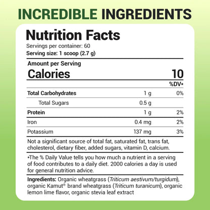 Dr. Berg USDA Organic Green Powder Superfood – Lemon Flavor, 60 Servings BritishVita | Premium UK Vitamins & Wellness Supplements