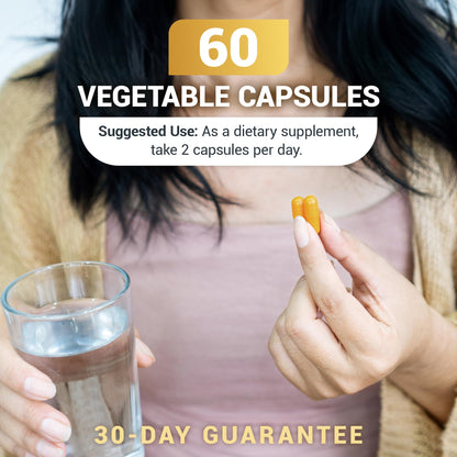 Dr. Berg Turmeric Curcumin with BioPerine – 1350 mg (2 Per Day) – 60 Capsules