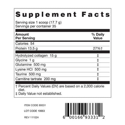 Dr. Bernd Friedlander Collagen with Amino Acids 620g – Non-GMO, Grass-Fed, Made in USA, Gluten Free