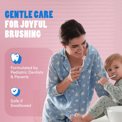 Dr. Bob Unflavored Fluoride Toothpaste for Kids - SLS-Free, Xylitol, Dentist-Recommended