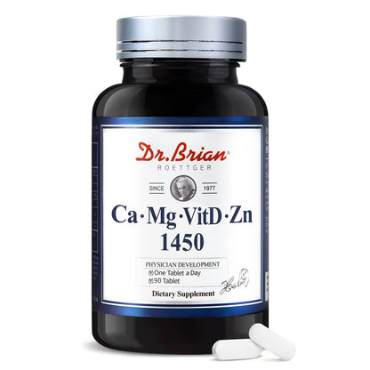 Dr. Brian Calcium Supplement – Bone & Teeth Health, Non-GMO, 90 Tablets