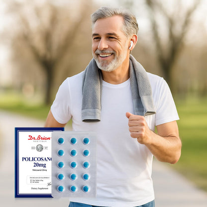 Dr. Brian Policosanol 20mg | 90 Policosanol Tablets for Heart Health Support | Non-GMO, Vegan, Gluten Free, Dairy Free