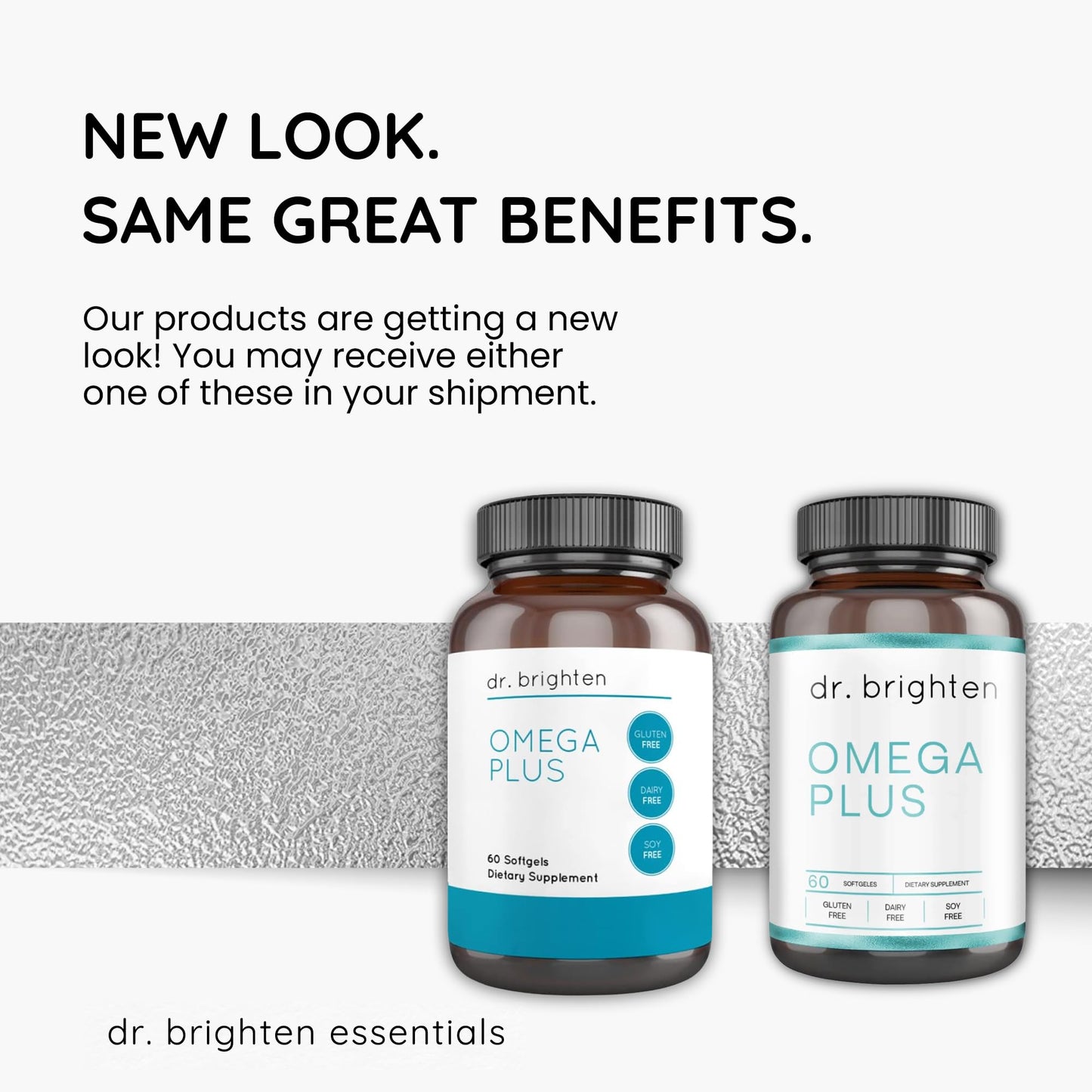 Dr. Brighten Omega Plus — 1600 mg EPA/DHA Non-GMO Fish Oil, 60 Softgels