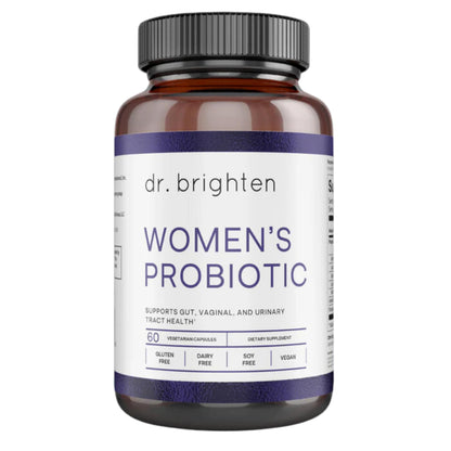 Dr. Brighten Women’s Probiotic – Probiotics, Prebiotics, Antioxidants & Sunfiber | 60 Capsules