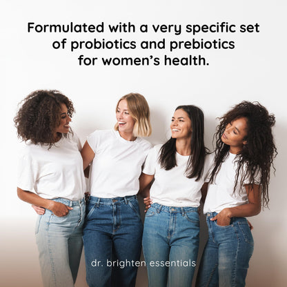 Dr. Brighten Women’s Probiotic – Probiotics, Prebiotics, Antioxidants & Sunfiber | 60 Capsules
