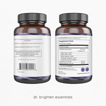 Dr. Brighten Women’s Probiotic – Probiotics, Prebiotics, Antioxidants & Sunfiber | 60 Capsules
