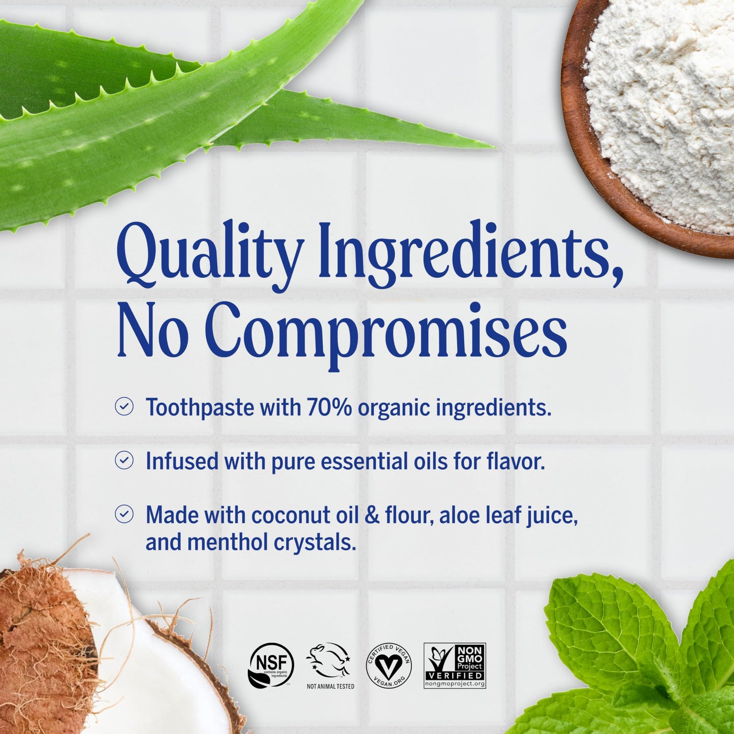 Dr. Bronner’s All-One Toothpaste (Anise, 5 oz, 3-Pack) - 70% Organic, Fluoride-Free, SLS-Free, Vegan