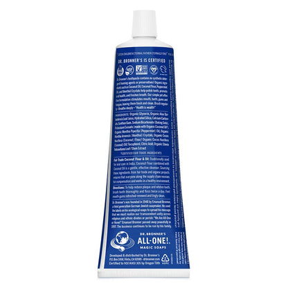 Dr. Bronner’s All-One Toothpaste - Peppermint, 5 oz | 70% Organic