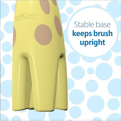 Dr. Brown's Infant-to-Toddler Toothbrush Set with Fluoride-Free Strawberry Toothpaste - Giraffe (0-3 yrs)