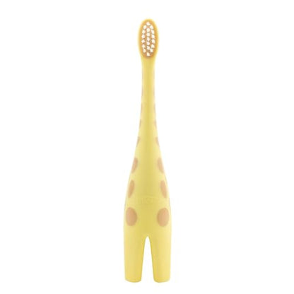 Dr. Brown's Infant-to-Toddler Toothbrush Set with Fluoride-Free Strawberry Toothpaste - Giraffe (0-3 yrs)
