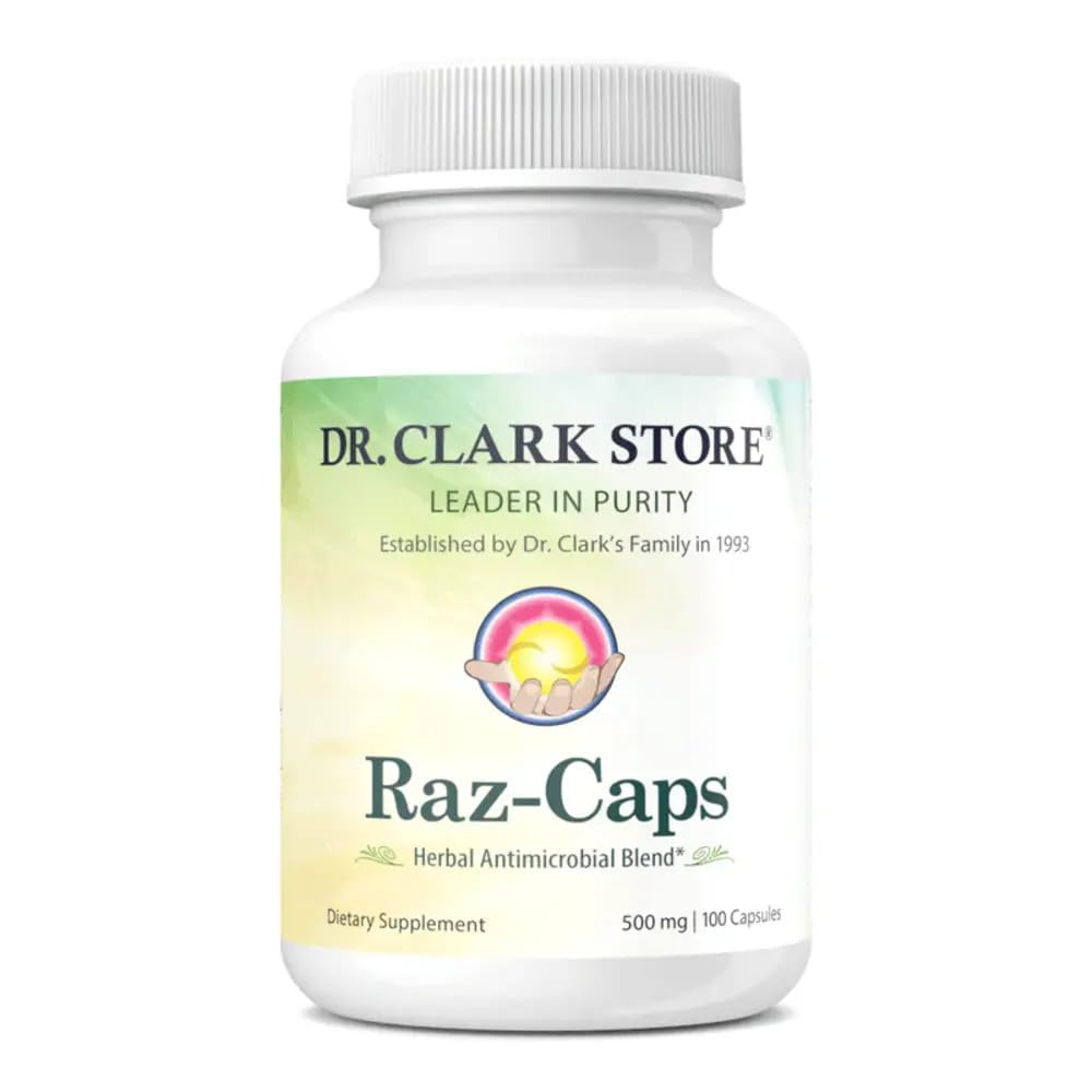 Dr. Clark Raz-Caps Supplement – 500mg, 100 Gelatin Capsules