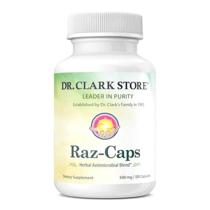 Dr. Clark Raz-Caps Supplement – 500mg, 100 Gelatin Capsules