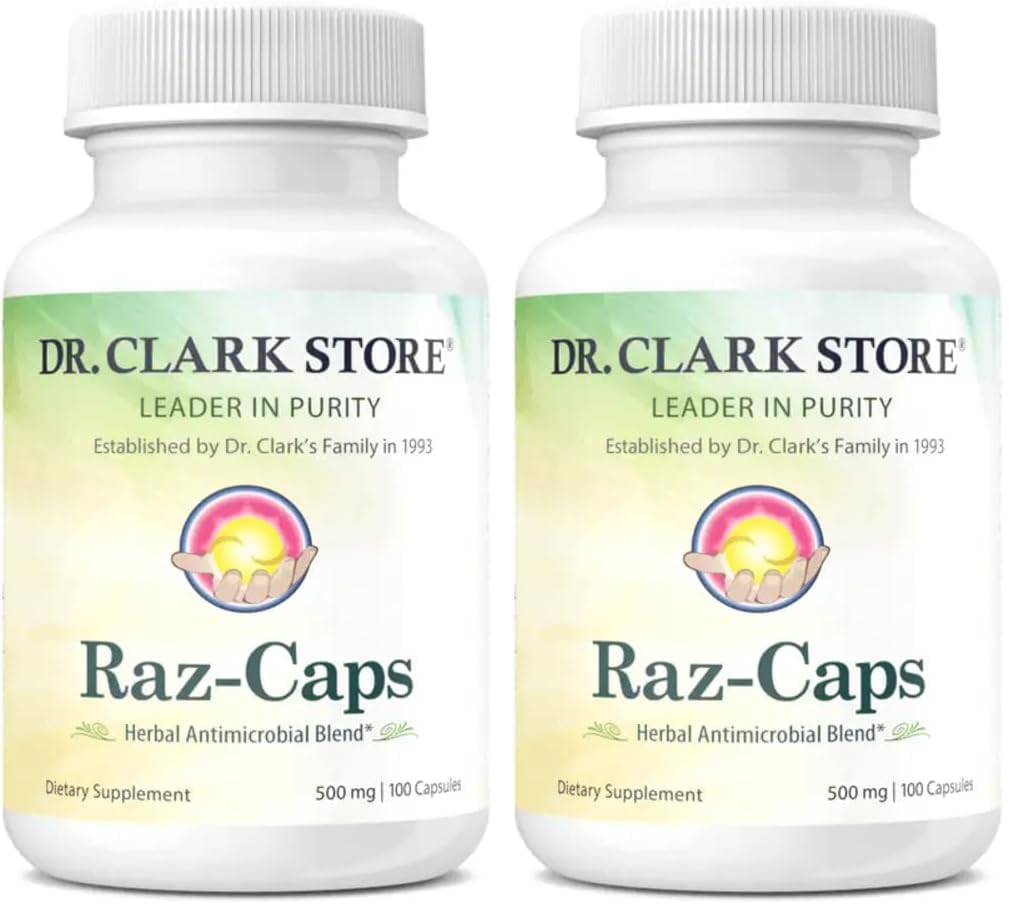 Dr. Clark Raz-Caps 500mg – 100 Gelatin Capsules (Pack of 2)