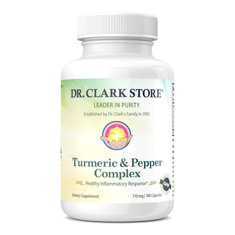 Dr Clark Store Turmeric & Black Pepper Extract – 710mg, 100 Capsules