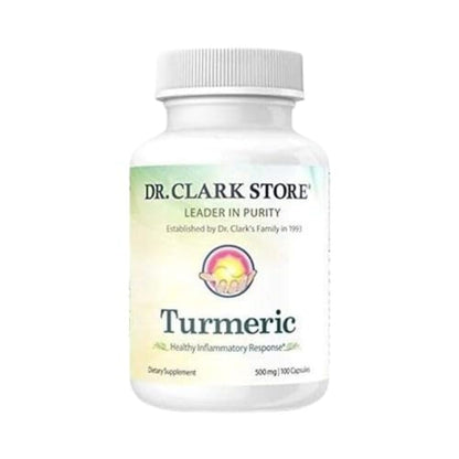 Dr Clark Store Turmeric Curcumin 500mg – 100 Capsules | Immune Support, Vegan, Non-GMO
