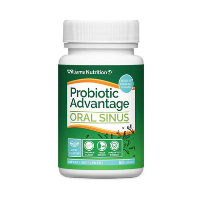 Healthy Directions Probiotic Advantage – Oral Sinus Probiotics for Mouth, Teeth & Gums (Sugar-Free Cinnamon, 50 Lozenges)
