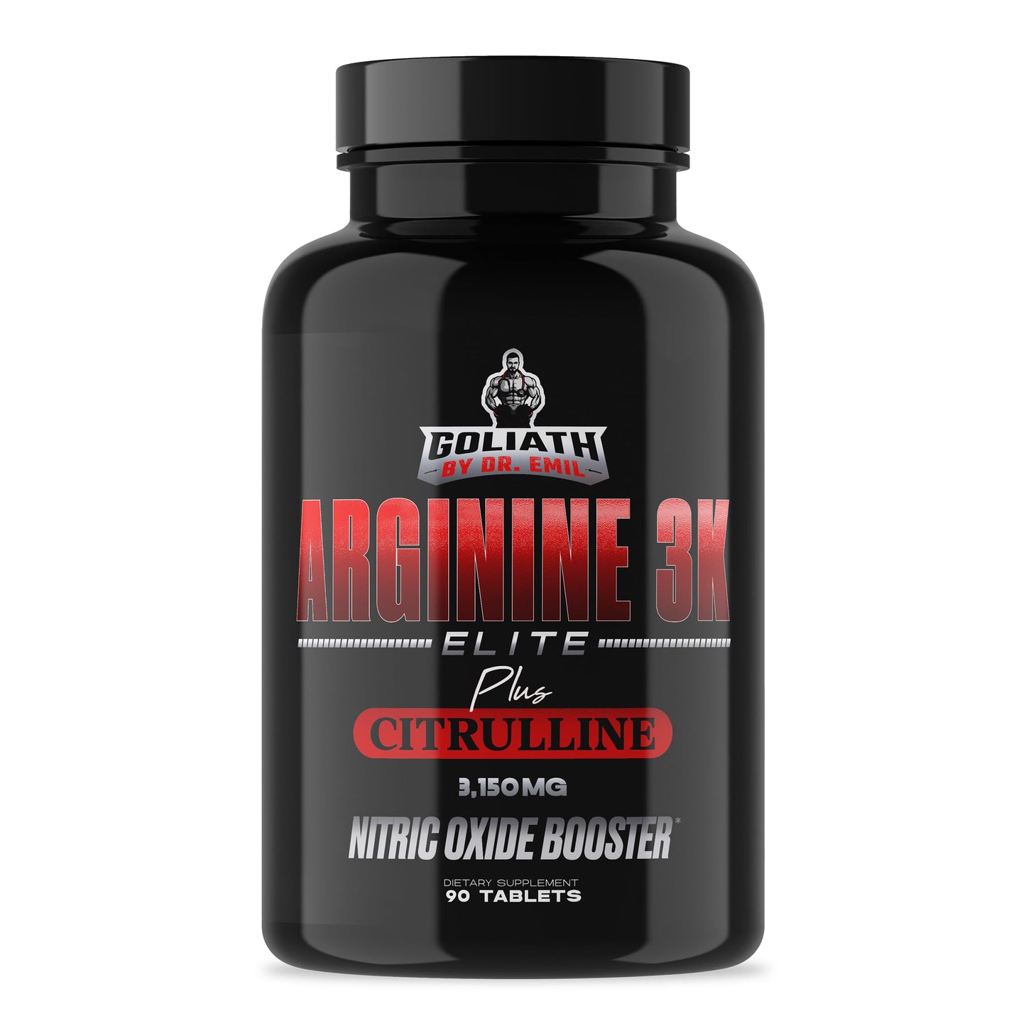 Dr. Emil Elite L Arginine 3150mg + L-Citrulline | Nitric Oxide Booster - 90 Tablets