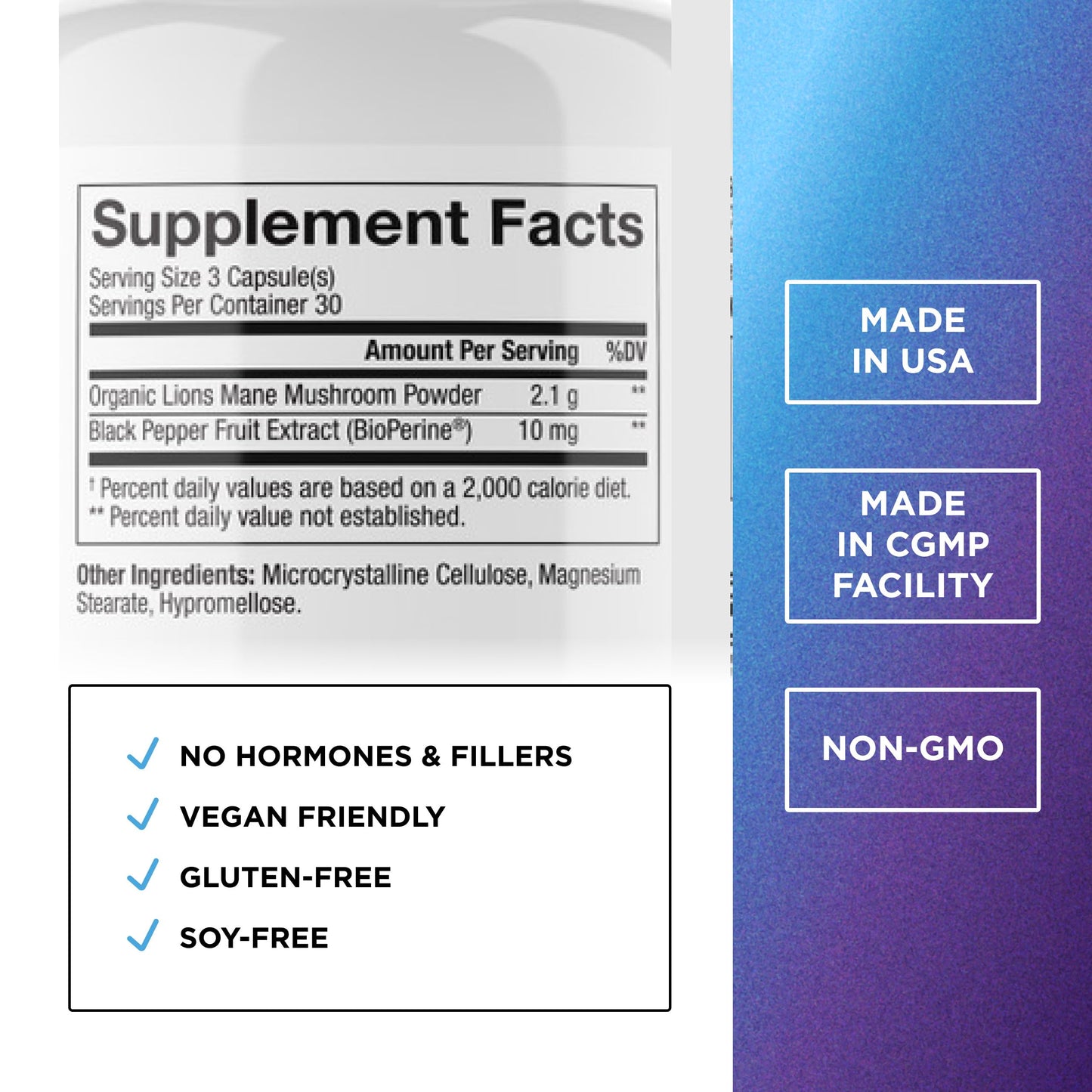 Dr. Emil Nutrition 2100mg Organic Lion's Mane – Focus & Cognition