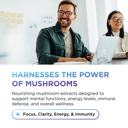 Dr. Emil Nutrition 9000mg Lion's Mane Capsules – Organic Mushroom Blend with Chaga, Reishi & Maitake