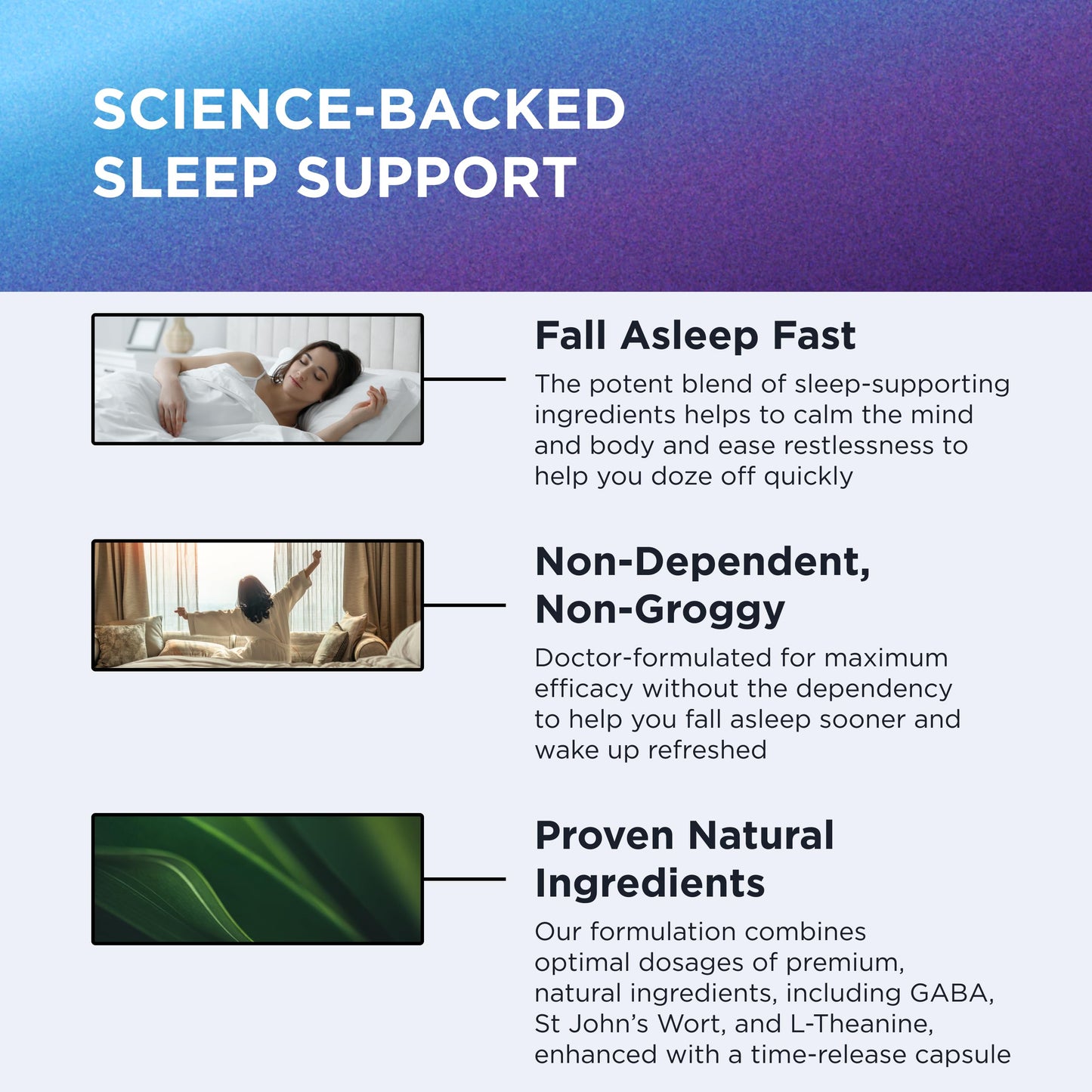 DR. EMIL NUTRITION EZ Doze Melatonin-Free Natural Sleep Aid with L-Theanine, GABA & 5HTP – Extra Strength Sleeping Pills for Adults – 60 Veggie Capsules