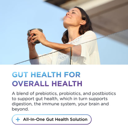 DR. EMIL NUTRITION Total Gut Health Complex – Prebiotic, Probiotic & Postbiotic Supplement – Supports Digestive Health, Bloating & Gut Balance – Non-GMO & Soy-Free – 60 Capsules