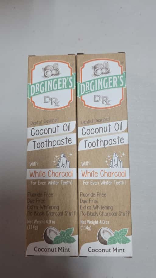 Dr. Ginger's Coconut Oil Charcoal Toothpaste | Natural Toothpaste