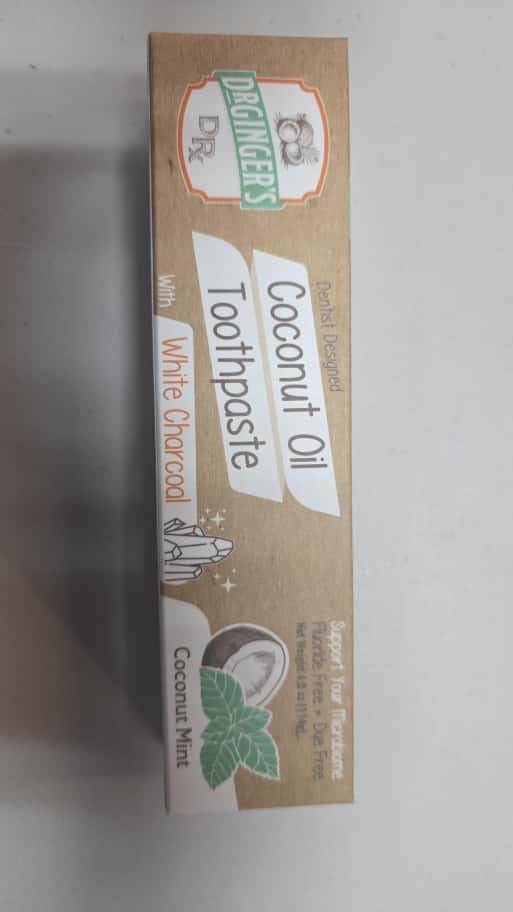 Dr. Ginger's Coconut Oil Charcoal Toothpaste | Natural Toothpaste