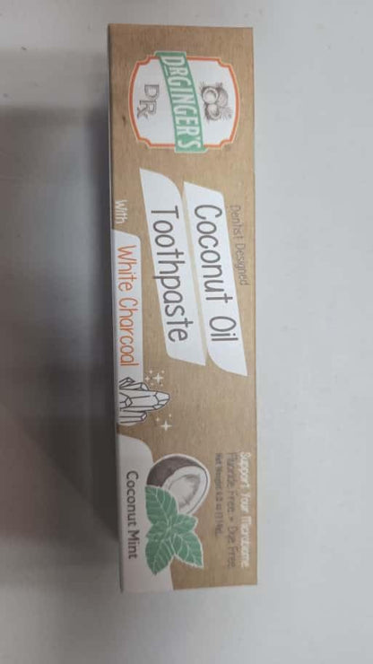 Dr. Ginger's Coconut Oil Charcoal Toothpaste | Natural Toothpaste