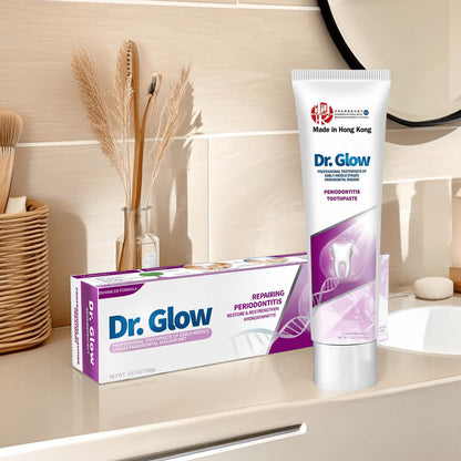 Dr. Glow Gum Disease Treatment Toothpaste – Periodontitis & Gingivitis Care, Fluoride Free 3.52 oz