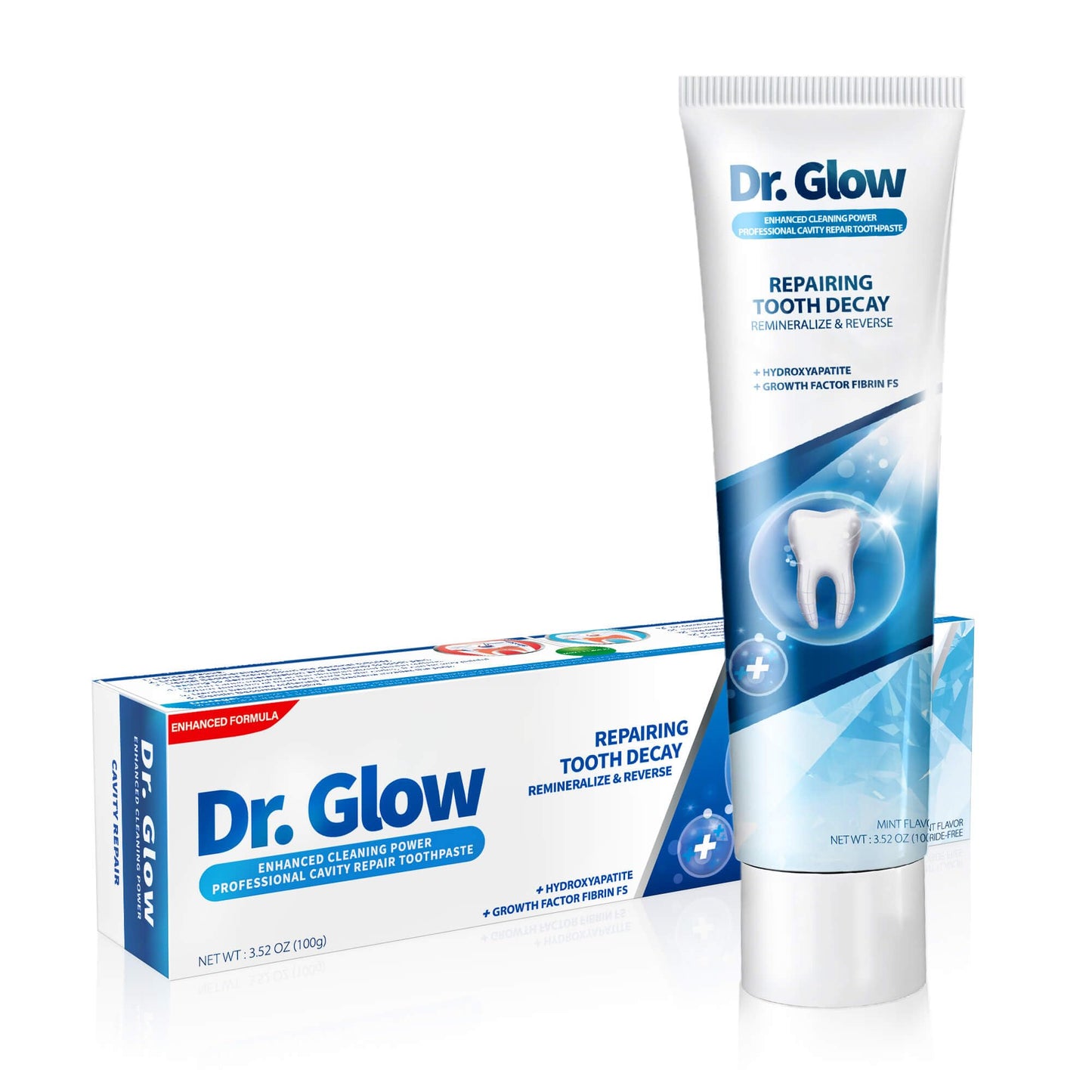 Dr. Glow Cavity Repair Toothpaste – Fluoride-Free Remineralizing Hydroxyapatite