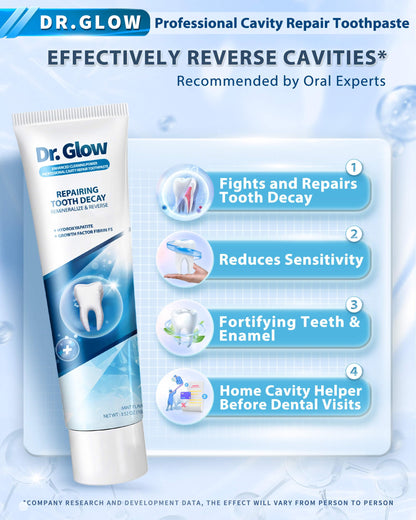 Dr. Glow Cavity Repair Toothpaste – Fluoride-Free Remineralizing Hydroxyapatite
