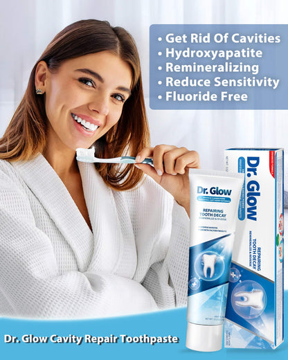 Dr. Glow Cavity Repair Toothpaste – Fluoride-Free Remineralizing Hydroxyapatite