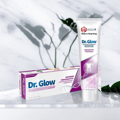 Dr. Glow Gum Disease Treatment Toothpaste – Periodontitis & Gingivitis Care, Fluoride Free 3.52 oz