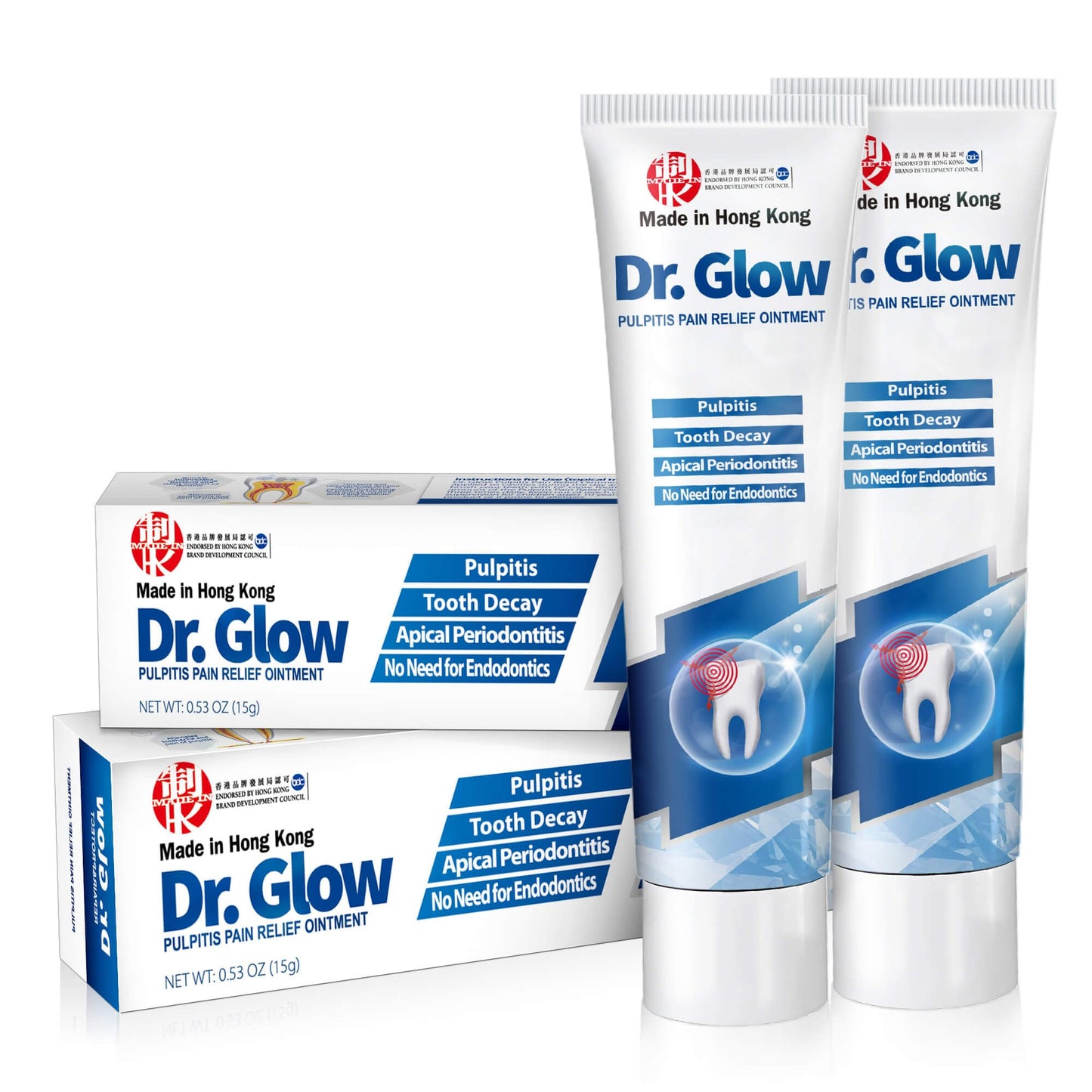 Dr. Glow Oral Care Cream – Cavity Relief, Enamel & Gum Support (2 Pack)