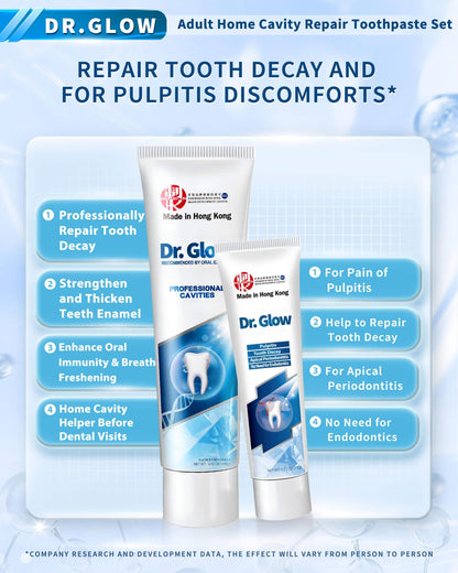 Dr. Glow Oral Care Cream – Cavity Relief, Enamel & Gum Support (2 Pack)