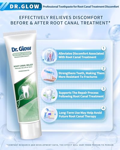 Dr. Glow Post-Root-Canal Toothpaste – Remineralizing Hydroxyapatite, Fluoride Free